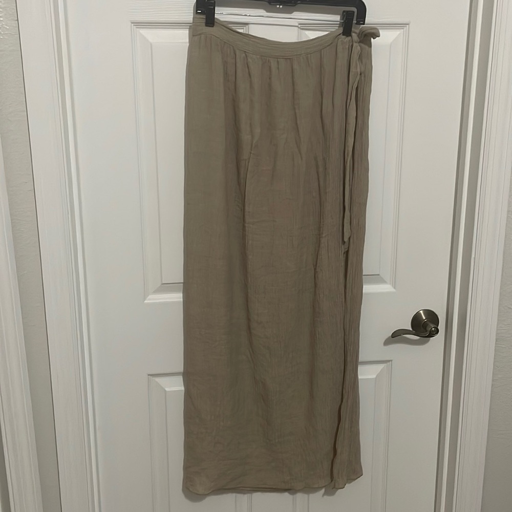 Womens tan bathing suit coverup skirt